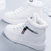  Warm High-Top Sneakers white