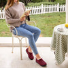 Warm & Non-Slip Wool Slippers - For Women red1