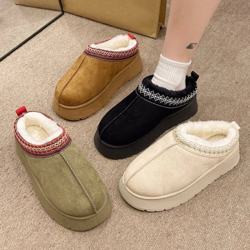 Warm & Soft Platform Slippers 