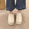 Warm & Soft Platform Slippers beige