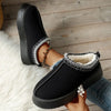 Warm & Soft Platform Slippers black3