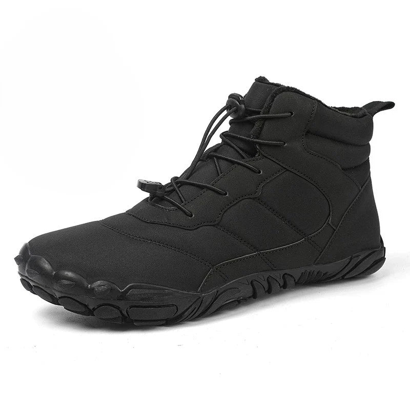 Warm & Waterproof Ankle Barefoot Boots black