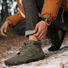 Warm & Waterproof Ankle Barefoot Boots green2