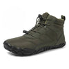 Warm & Waterproof Ankle Barefoot Boots green3