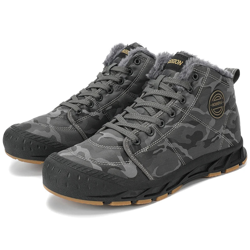 Warm & Waterproof Winter Ankle Boots grey1
