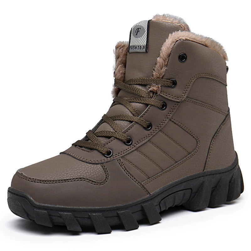 Warm & Waterproof Winter Ankle Boots khaki