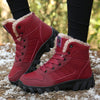 Warm & Waterproof Winter Ankle Boots red1