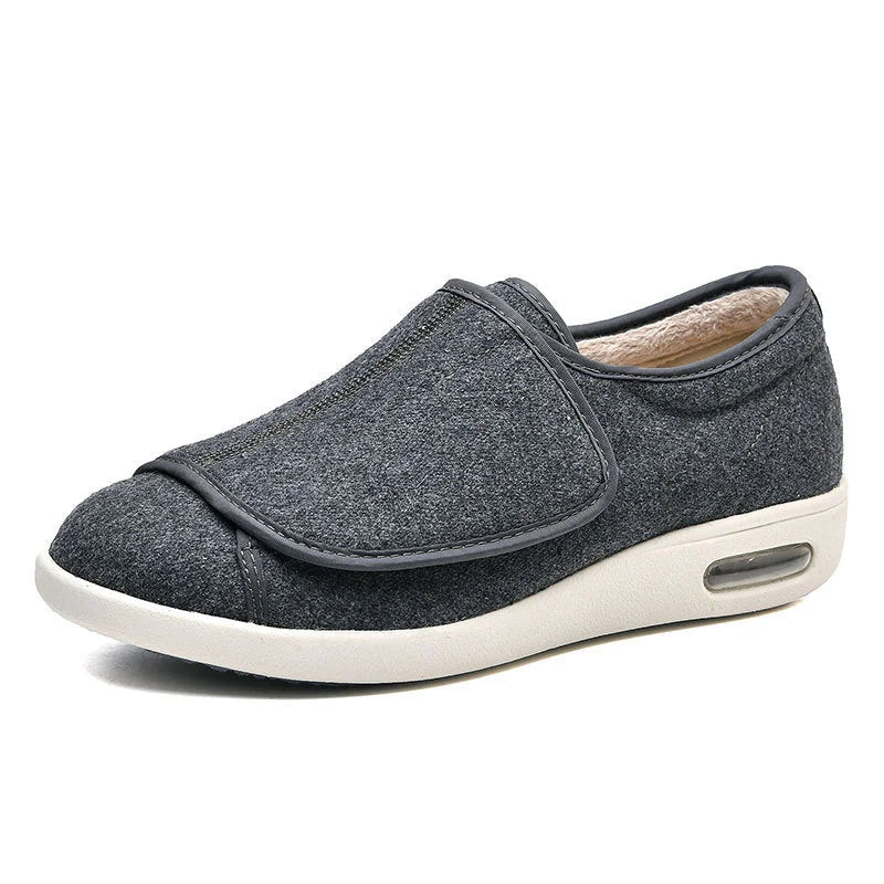 Warm & Wide Orthopaedic Shoes grey