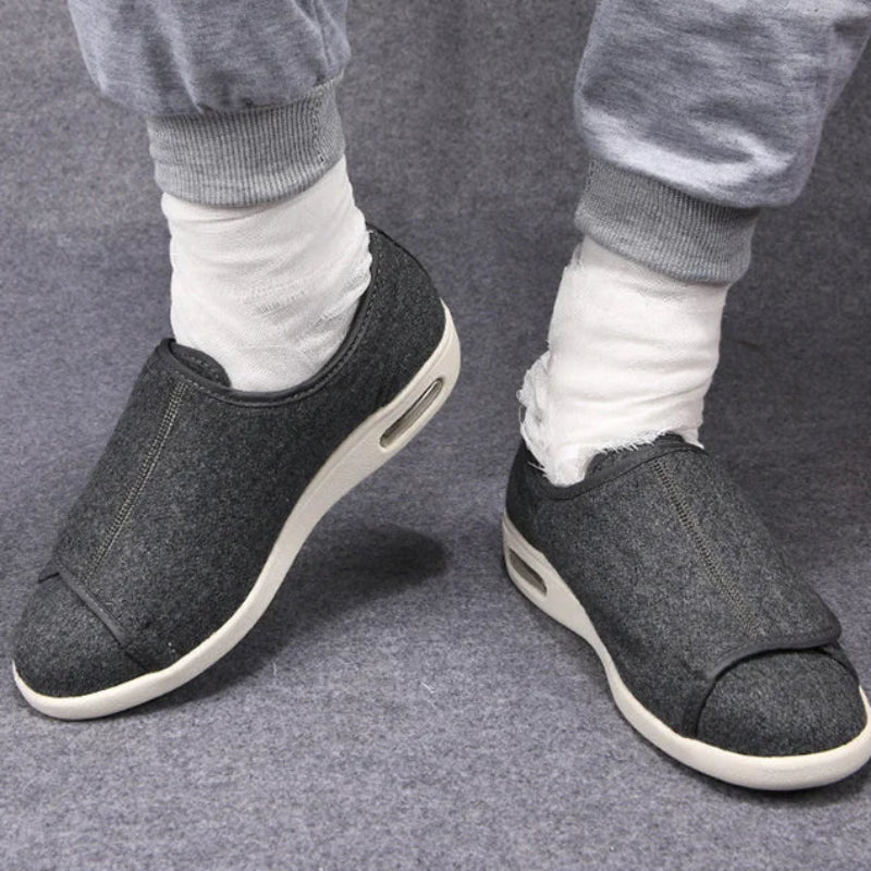 Warm & Wide Orthopaedic Shoes grey4