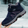 Warm Winter Ankle Boots with Waterproof Upper blue pink1