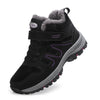 Warm Winter Ankle Boots with Waterproof Upper blue purple
