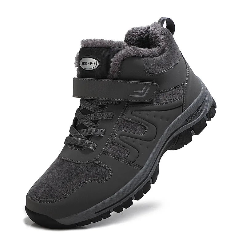 Warm Winter Ankle Boots with Waterproof Upper grey