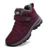 Warm Winter Ankle Boots with Waterproof Upper purple1