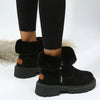 Warm Winter Boots in Suedette black2