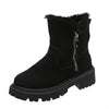 Warm Winter Boots in Suedette black