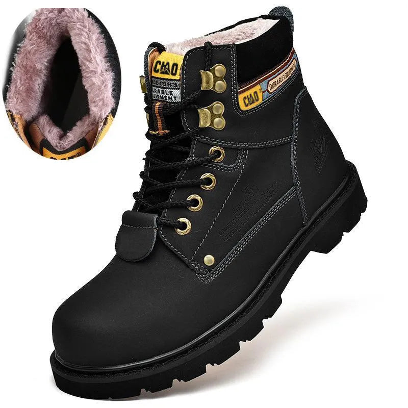 Warm Winter Boots with & without Fur black with fur