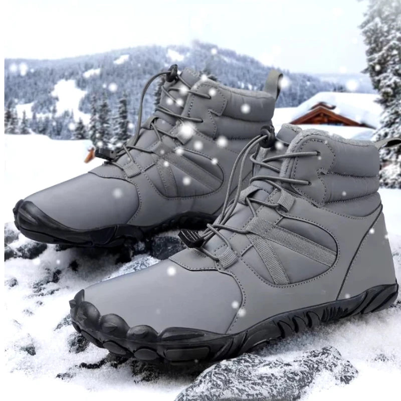 Waterproof Barefoot Boots for Winter grey1