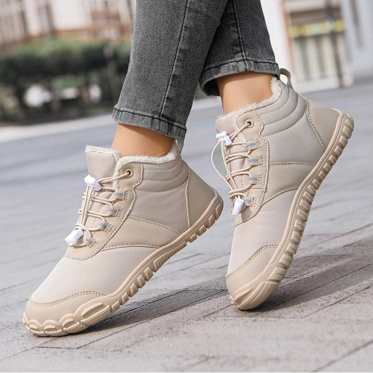 Waterproof Barefoot Winter Boots beige1