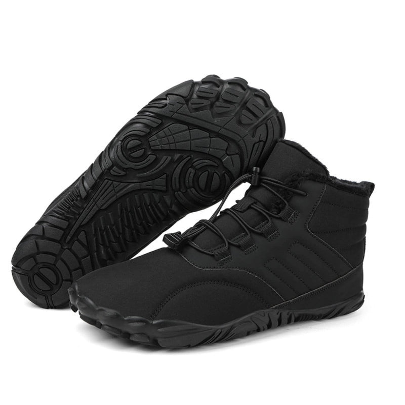  Waterproof & Comfortable Barefoot Ankle Boots – Unisex Black
