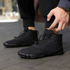  Waterproof & Comfortable Barefoot Ankle Boots – Unisex Black1