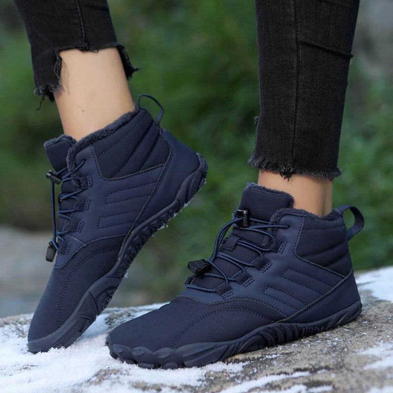 Waterproof & Comfortable Barefoot Ankle Boots – Unisex blue1