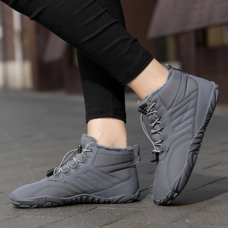 Waterproof & Comfortable Barefoot Ankle Boots – Unisex gray1