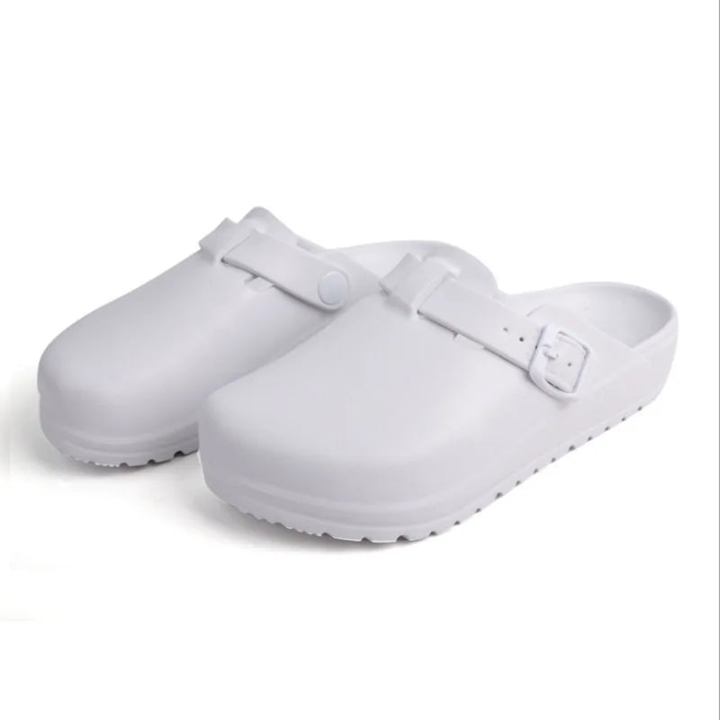 Waterproof & Comfortable Clogs white