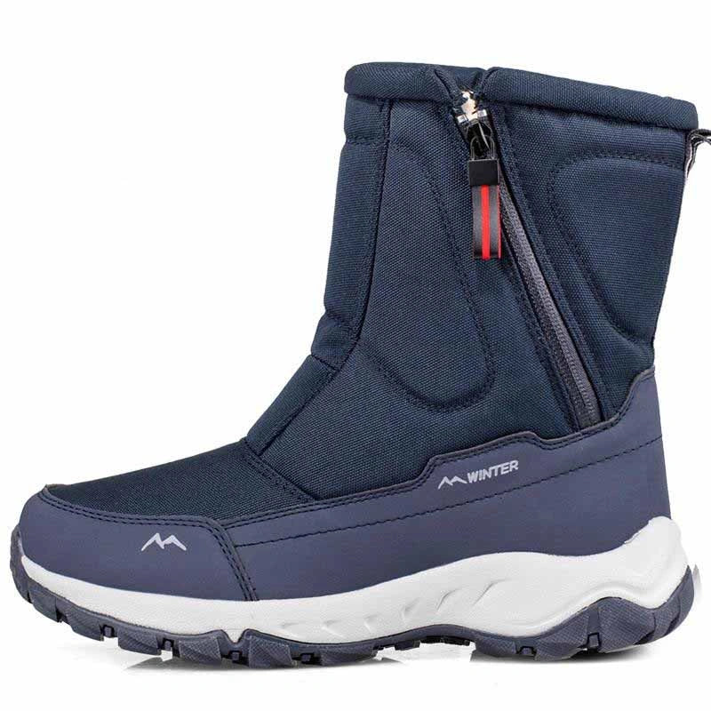 Waterproof Insulated Snow Boots dark blue