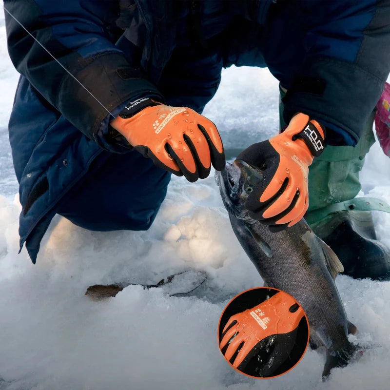 Waterproof & Insulated Work Gloves orange1