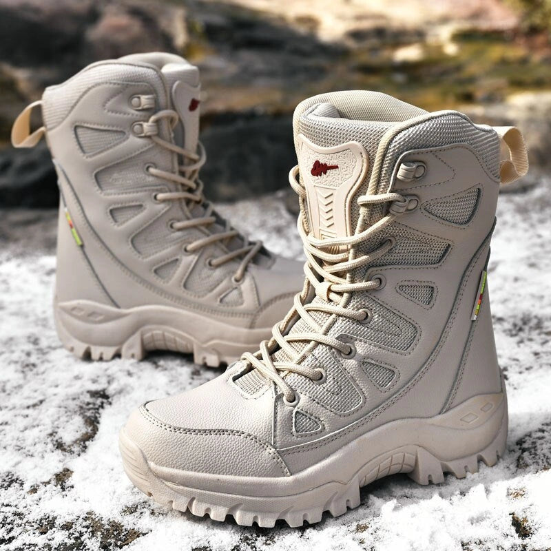 Waterproof Non-Slip Tactical Trekking Boots beige