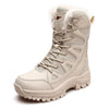 Waterproof Non-Slip Tactical Trekking Boots beige with fur3
