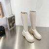Waterproof Synthetic Leather Boots white2
