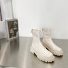 Waterproof Synthetic Leather Boots white4