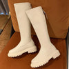 Waterproof Synthetic Leather Boots white
