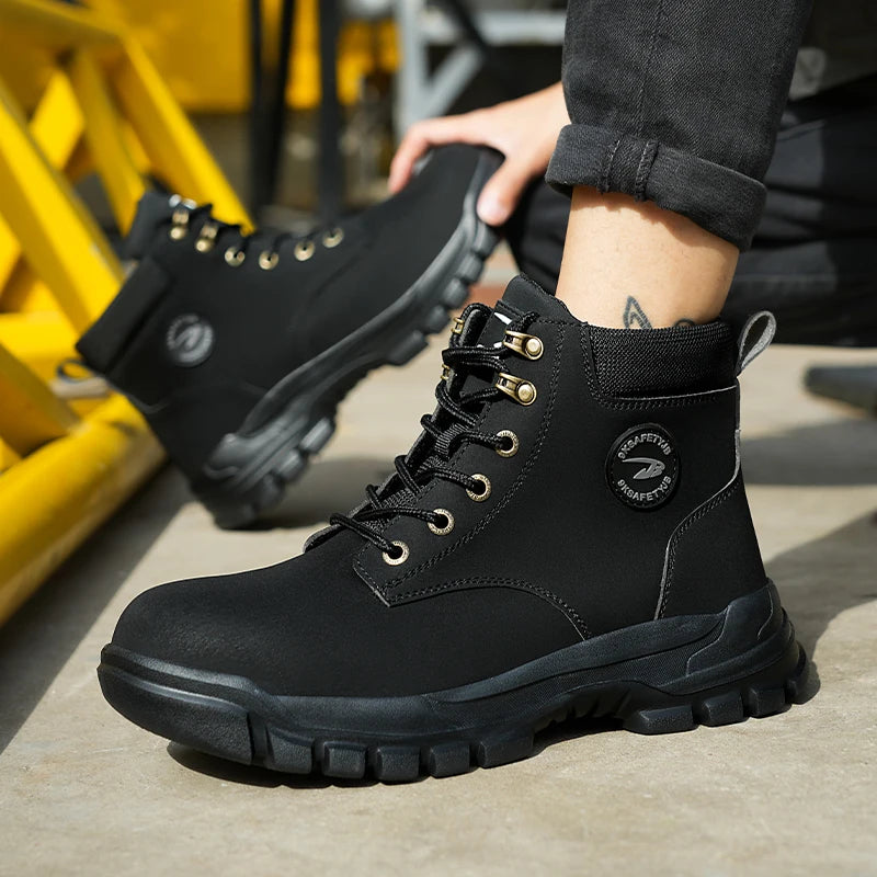 Waterproof and Comfortable Safety Boots black2