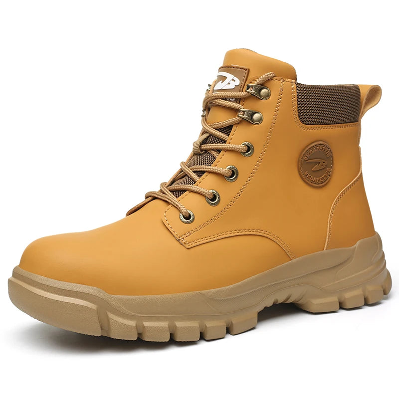 Waterproof and Comfortable Safety Boots brown