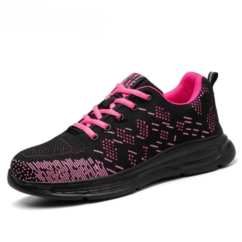 anti-Puncture & Breathable Safety Sneakers - For Women black
