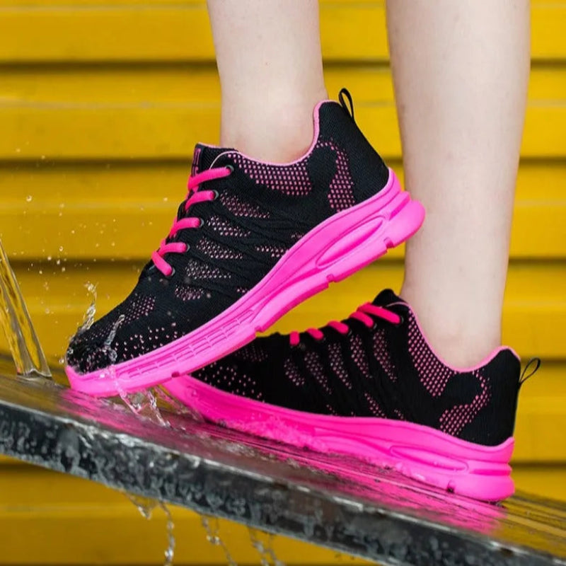 anti-Puncture & Breathable Safety Sneakers - For Women pink3