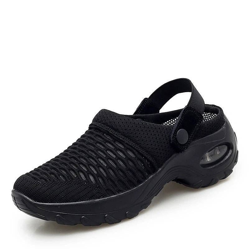 breathable-lightweight-mule-sneakers black