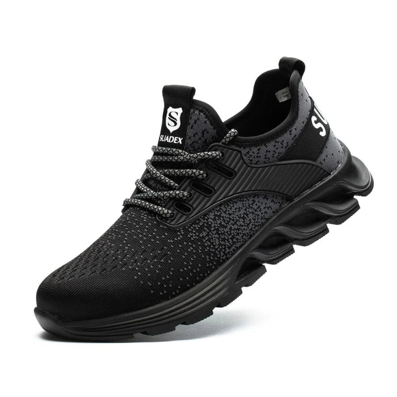 lightweight-safety-shoes-steel-toe-protective-work-trainers black