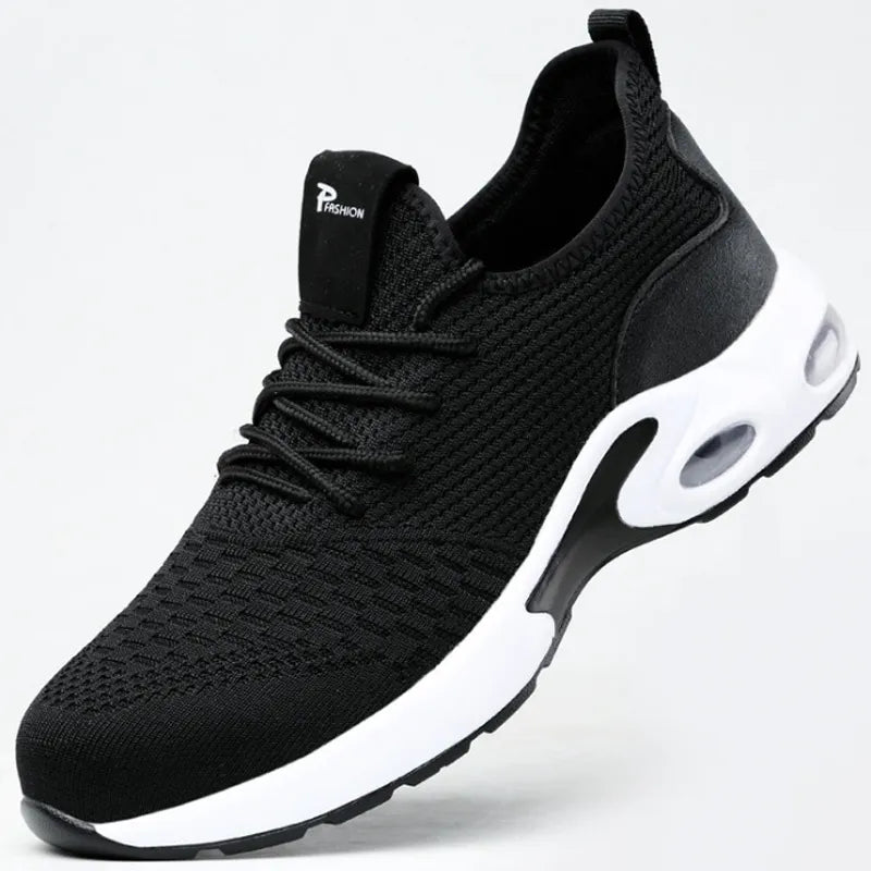 resistant-breathable-safety-sneakers black&white