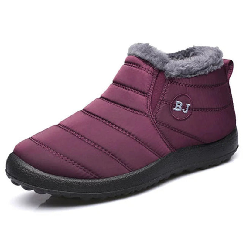 waterproof-insulated-booties-for-winter burgundy